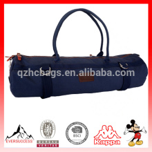 Support de sac de tapis de yoga Canvas Solid Color avec Pocket et Zipper